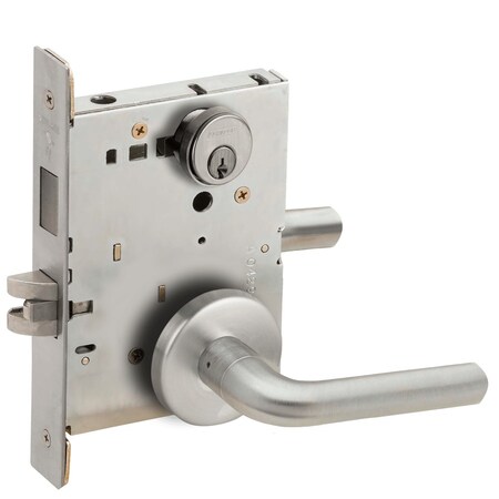 Schlage Corridor Mortise Lock with Deadbolt, 02B Design, Satin Chrome L9456P 02B 626
